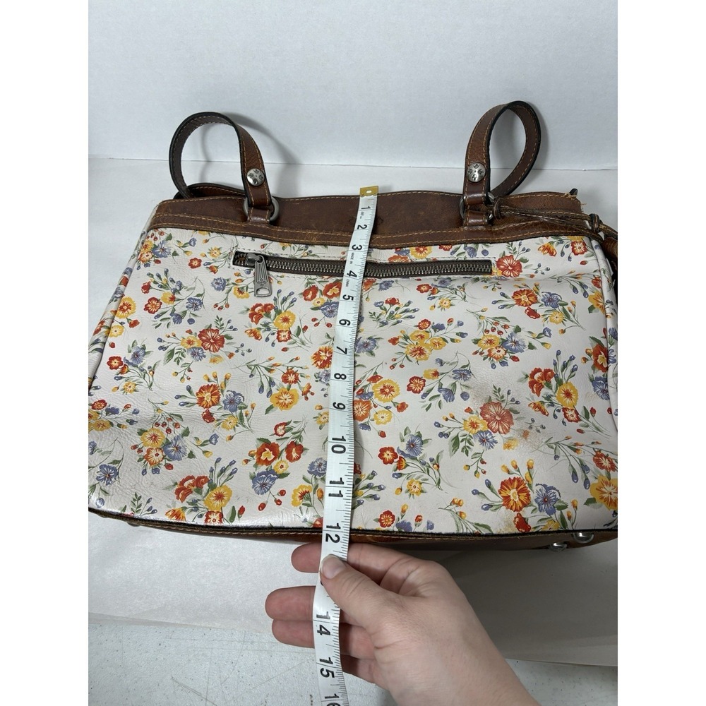 Patricia Nash Floral Mini Tote in Brown and Cream - Picture 14 of 14